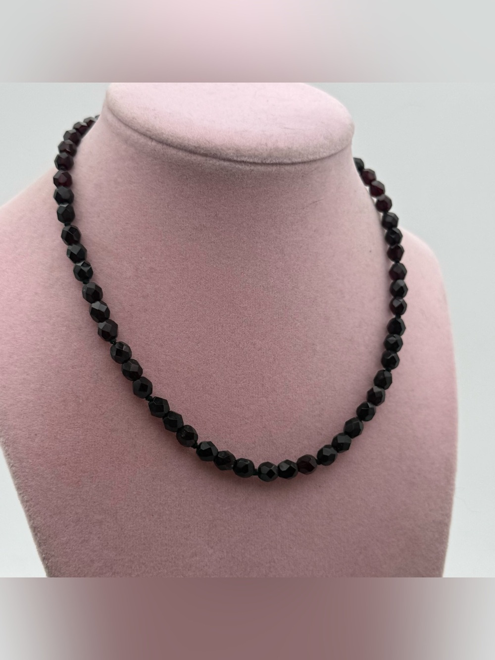 Classic garnet Faceted Bead Necklace - Women Jewelry